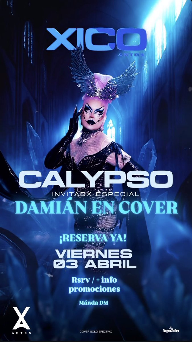 damdamor3's tweet photo. VIERNES DE @be_calypso EN XICO ANTRX GDL 🔥🔥 MENCIONA DAMIÁN EN COVER 😈 DIRECTAMENTE DESDE @Lamasdraga 7 #fypシ゚viralシfypシ゚ #ViralVideo #destaca #follow https://t.co/Q5UCnmC241