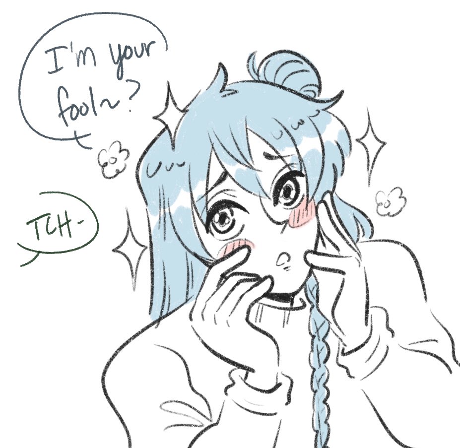 hummuskingclyde's tweet photo. who needs april when he is keito's fool every day 🩵💚 #watakeiwednesday https://t.co/ogHUchzgK8