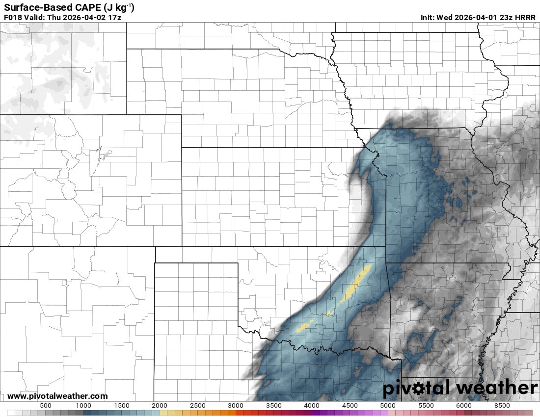 tydeanwx's tweet photo. already seeing some pretty big instability uptrends on recent runs https://t.co/B9PAg8Lbxp