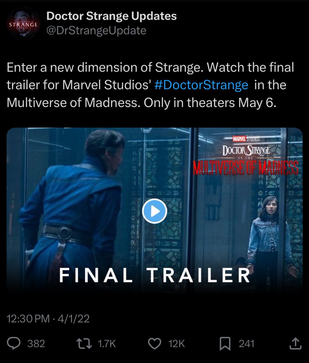 Doctor Strange Updates tweet media