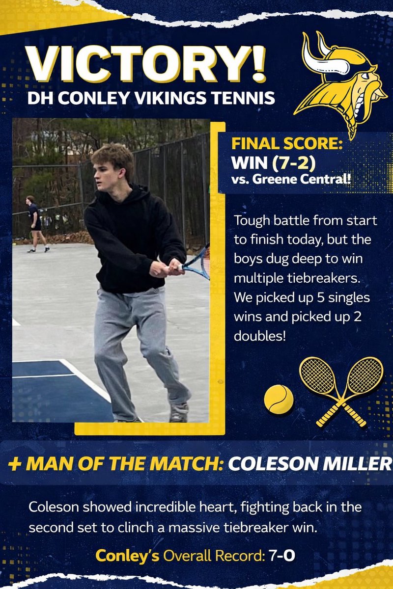 D H Conley Athletics tweet media