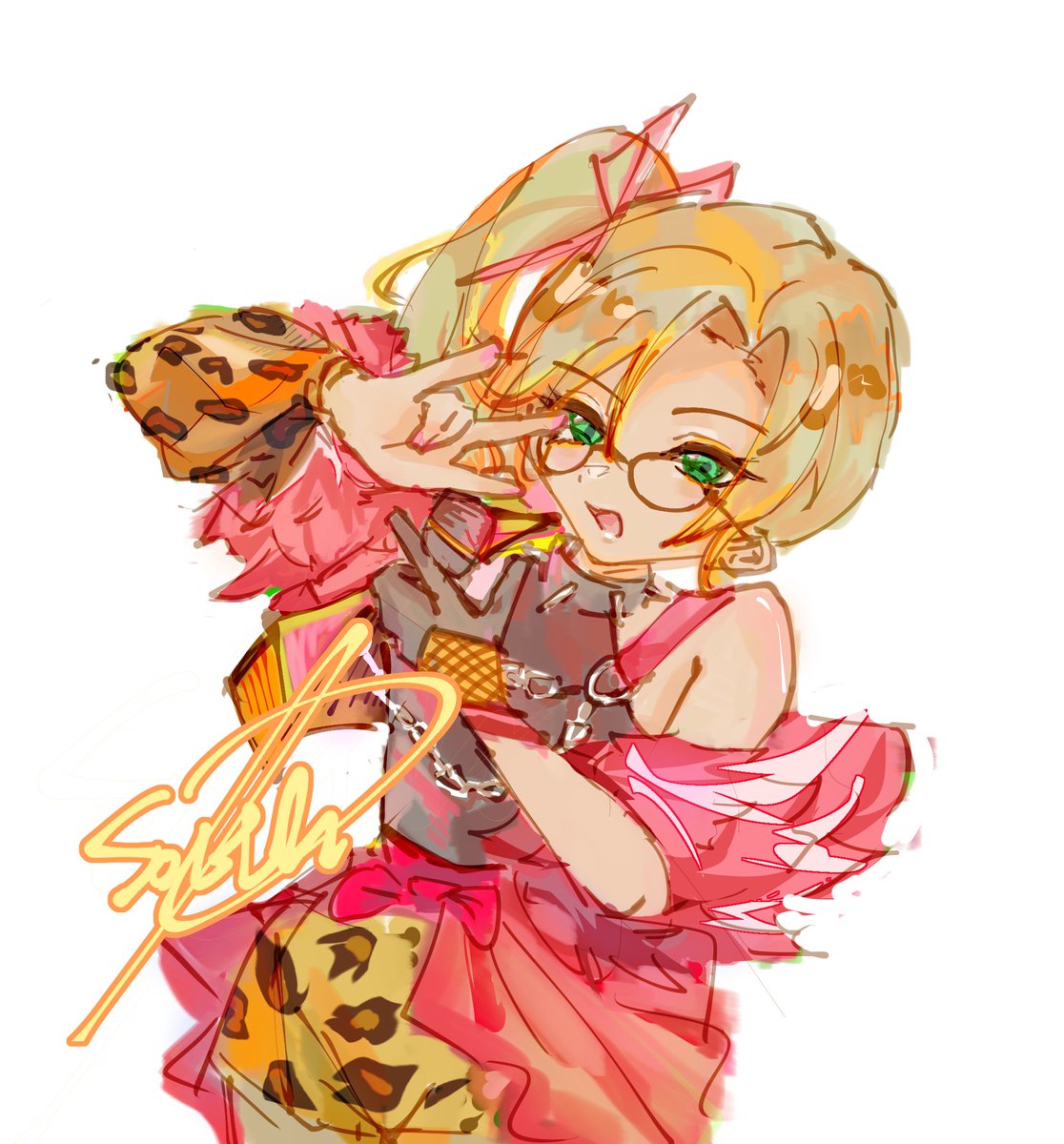 這是我的aipri角色喔，是個超辣的辣妹喔
#aipri