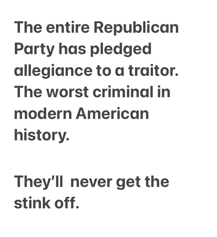 GrayHSmith's tweet photo. @SenateGOP Never https://t.co/esY2ILhIYt