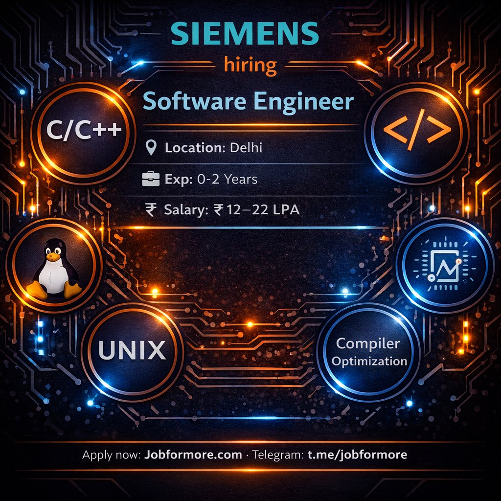 jobformore's tweet image. 🔬 Software Engineer @ Siemens!

🌆 Delhi

🎓 CSE/EE Freshers

🔥 C++ + Verilog

💰 INR 12–22 LPA

Chip Design! 💎

#Siemens #EDAJobs #DelhiJobs #Freshers #Jobformore

Apply: tr.ee/BJDYEb