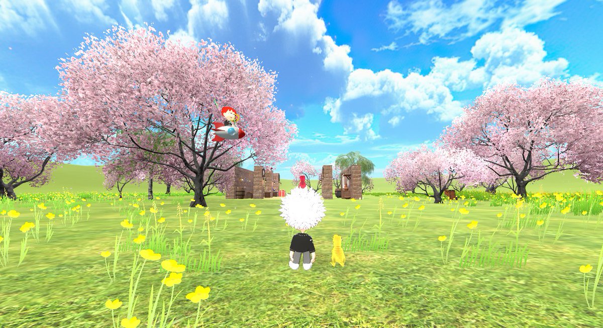 花見にょーん！  #cluster
cluster.mu/w/fa9758d4-a64…