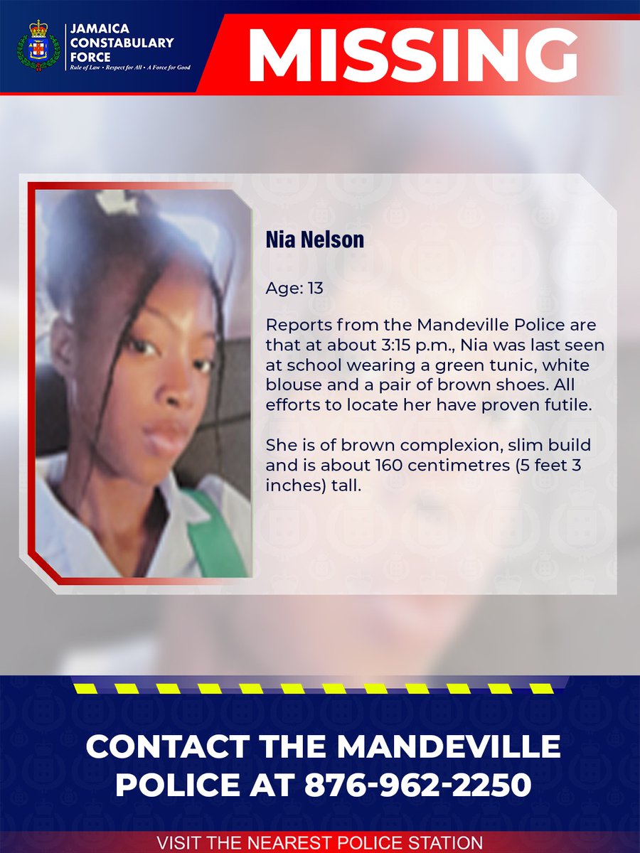 JamaicaConstab's tweet photo. Help us find these missing persons. Call the listed numbers or the nearest police station. #MissingPersons https://t.co/IMUDnZgaPl