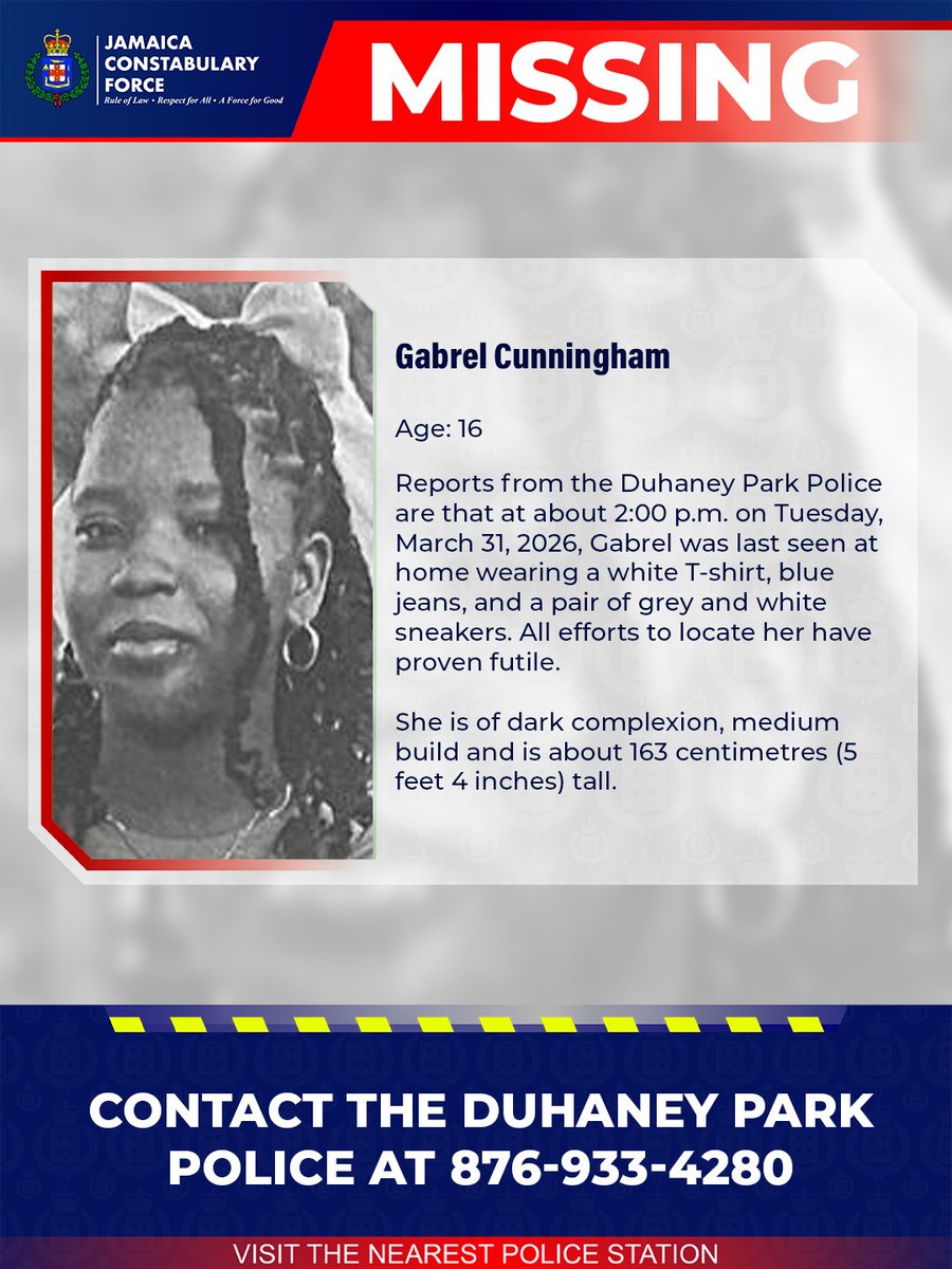 JamaicaConstab's tweet photo. Help us find these missing persons. Call the listed numbers or the nearest police station. #MissingPersons https://t.co/IMUDnZgaPl