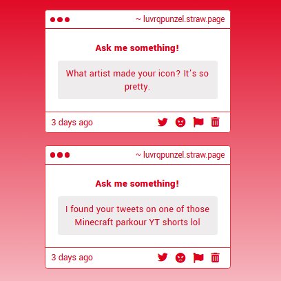 julianmiflaco's tweet image. 1- is that the saga with the mpreg joke

2- oof i would suggest sending them a strawpage if they have one? sometimes its tough to recognize ai 

3- its on my bio! @/dannyisonfiree my bff

4- the concept of this

5- I WILL I NEED TO

6- im #tired of him

luvrqpunzel.straw.page