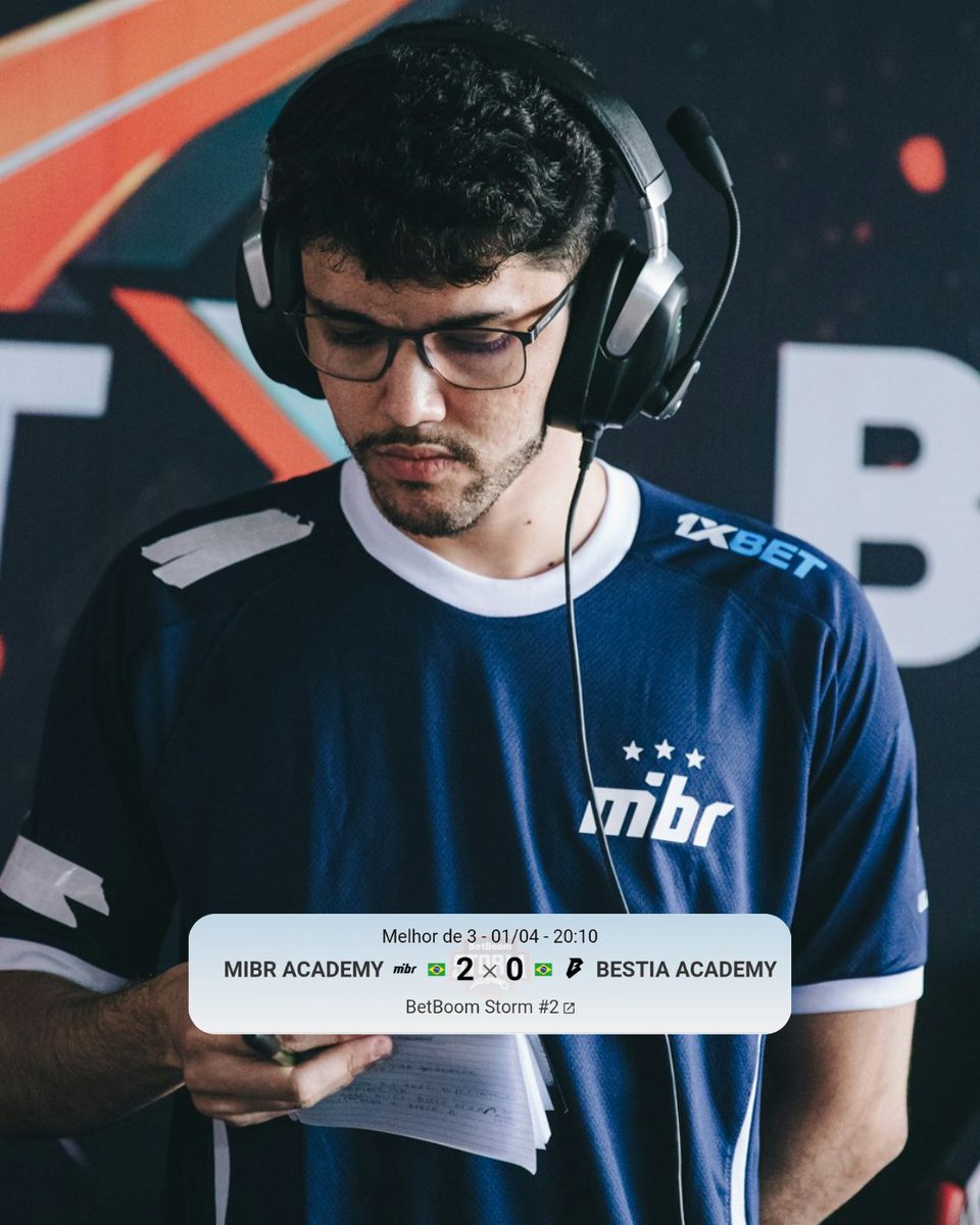 MIBRLive's tweet photo. Finalizamos o dia vencendo a Bestia Academy por 2-0 e estamos nos playoffs da BB Storm 🫡 https://t.co/Pm5TGNqfWG