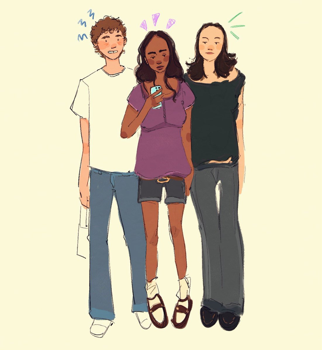 two fab girls and their basic gay boy