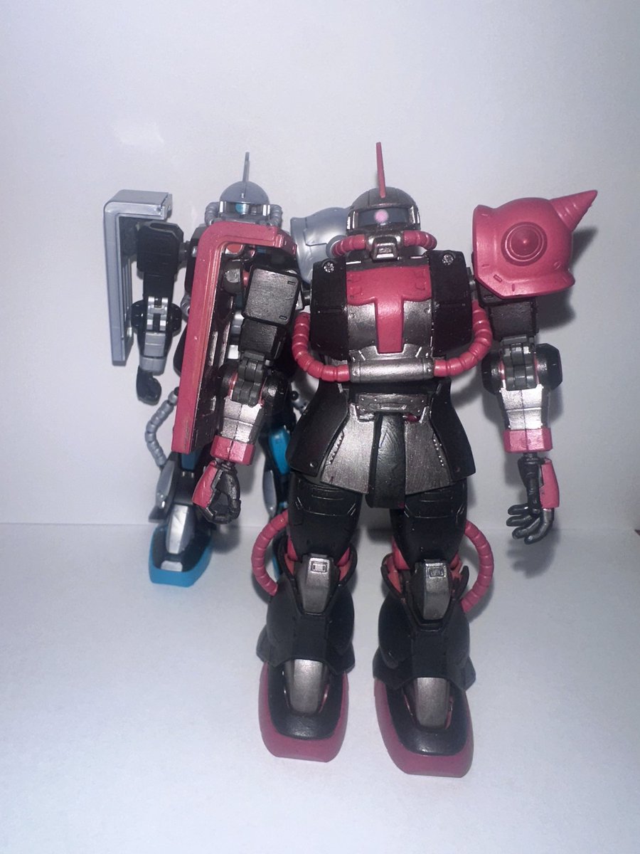 DeeBot76's tweet photo. Wasn’t able to finish my initial Teto day project but here’s my Teto zaku in the meantime!!! #gunpla #重音テト #テト https://t.co/IXCBiZ0dlK