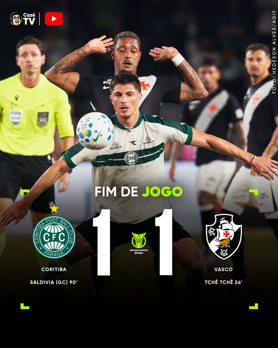 CazeTVOficial's tweet image. O SALDIVIA ATÉ MARCOU, MAS FOI CONTRA... 🫠 TUGO IGUAL NO COUTO PEREIRA!

#Brasileirão #Coritiba #Vasco