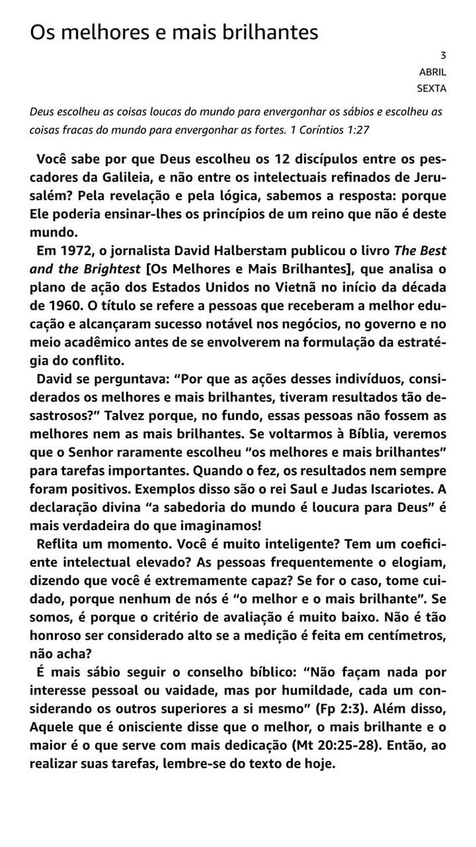 Devocional 03 de Abril