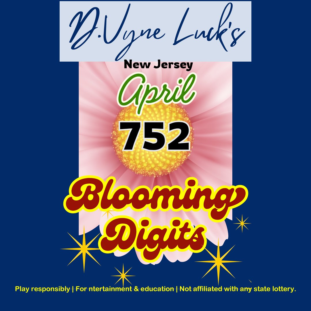dvyne_luck's tweet image. Blooming Digit in NJ: 752 🌸
Sometimes numbers don’t just appear… they unfold.
👀Watch how they move.
👀Watch what repeats using D.Vyne's Visual Trap System™.
That’s where awareness begins!🎓🏆😉

#NJPick3 #NumberPatterns #DvyneLuck