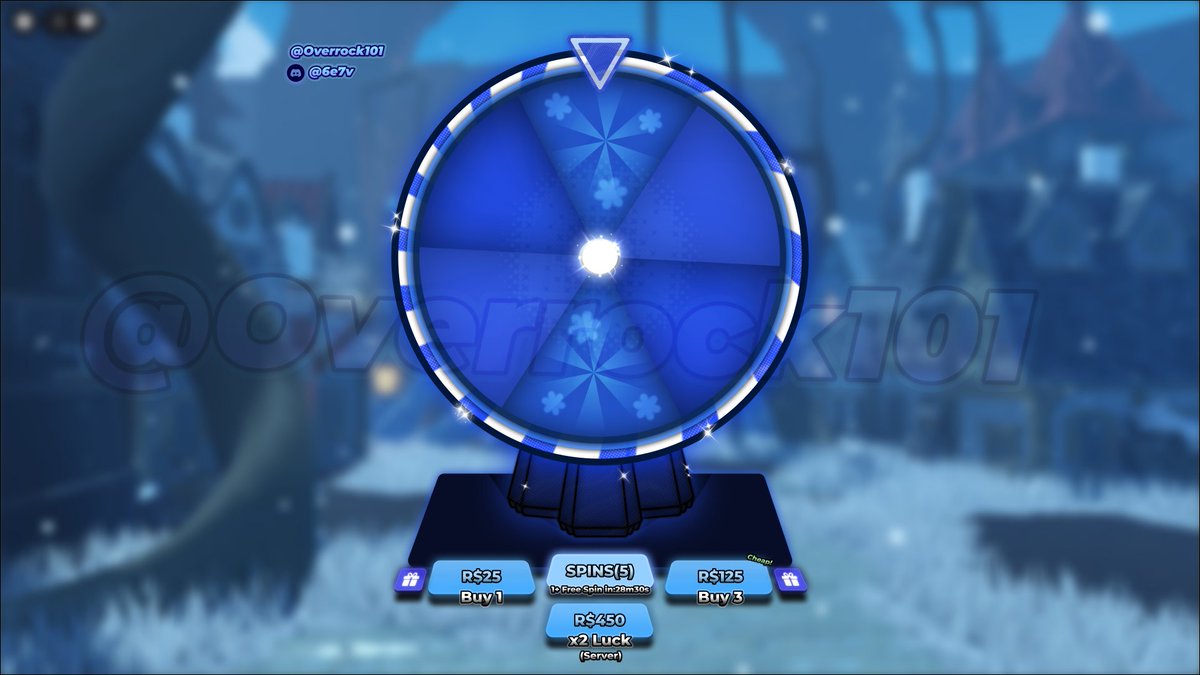 Overrock101's tweet photo. ✦ |  Cartoony Spin Wheel UI!       

Discord for inquires: 6e7v     

Portfolio: https://t.co/C7IdXIcac8       

[ #RobloxDevs #RobloxDev #ROBLOX #RobloxUI #robloxstudio #UIUX ] https://t.co/x7ClQwmL5a