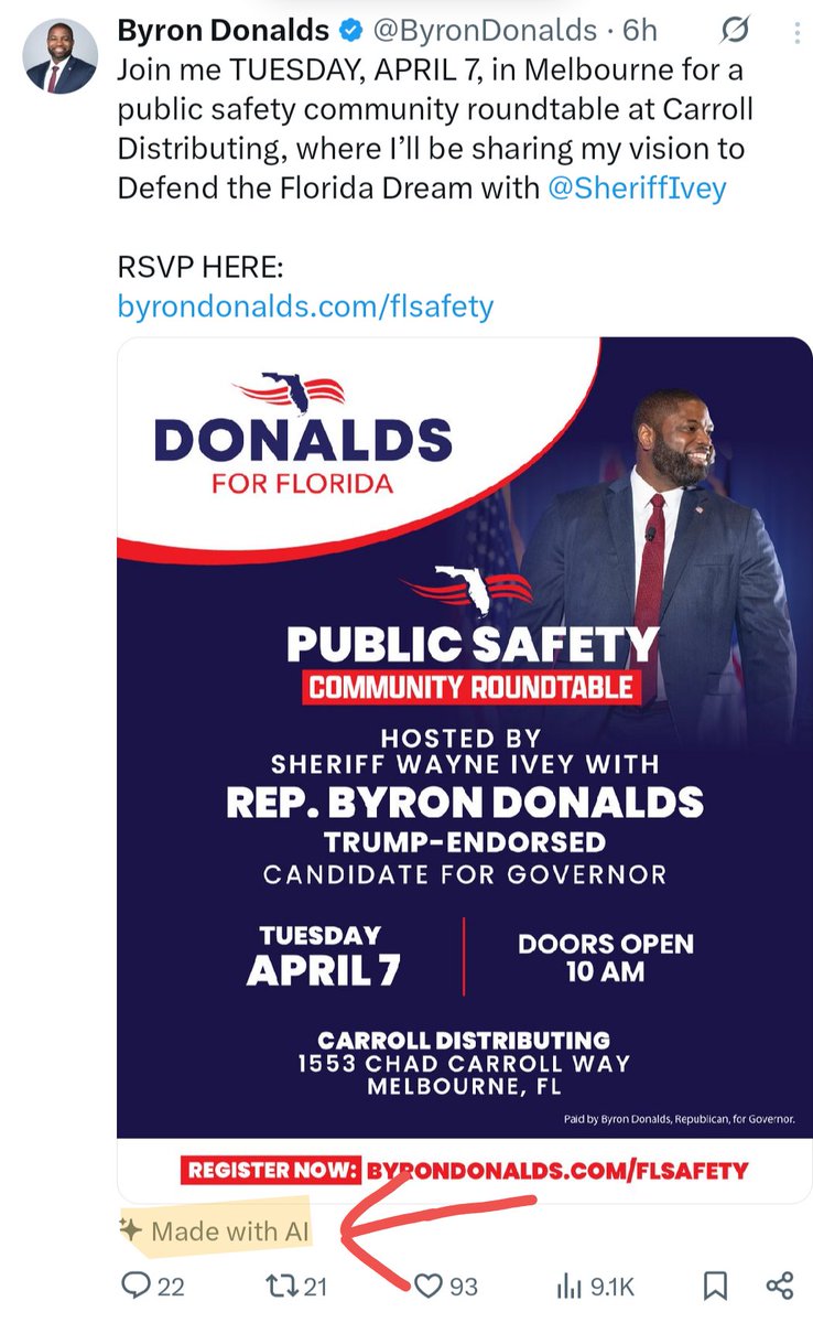 St. Augustine for Fishback tweet media