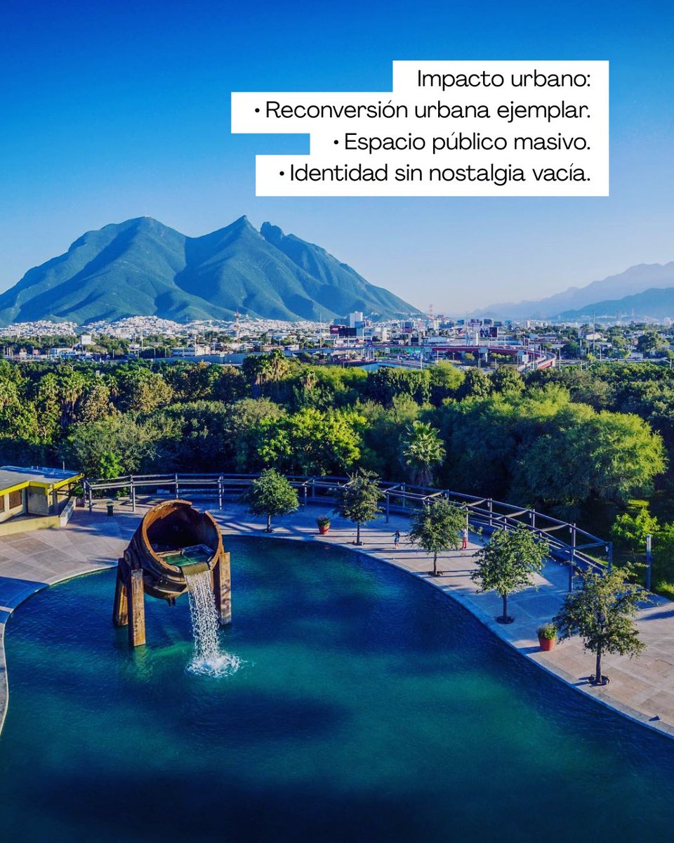 AlquimiaU_MX's tweet photo. Monterrey no borró su pasado industrial.
Lo convirtió en cultura. 🔥

#AlquimiaUrbana #Monterrey #ParqueFundidora #Mexico https://t.co/giIZFgmto1