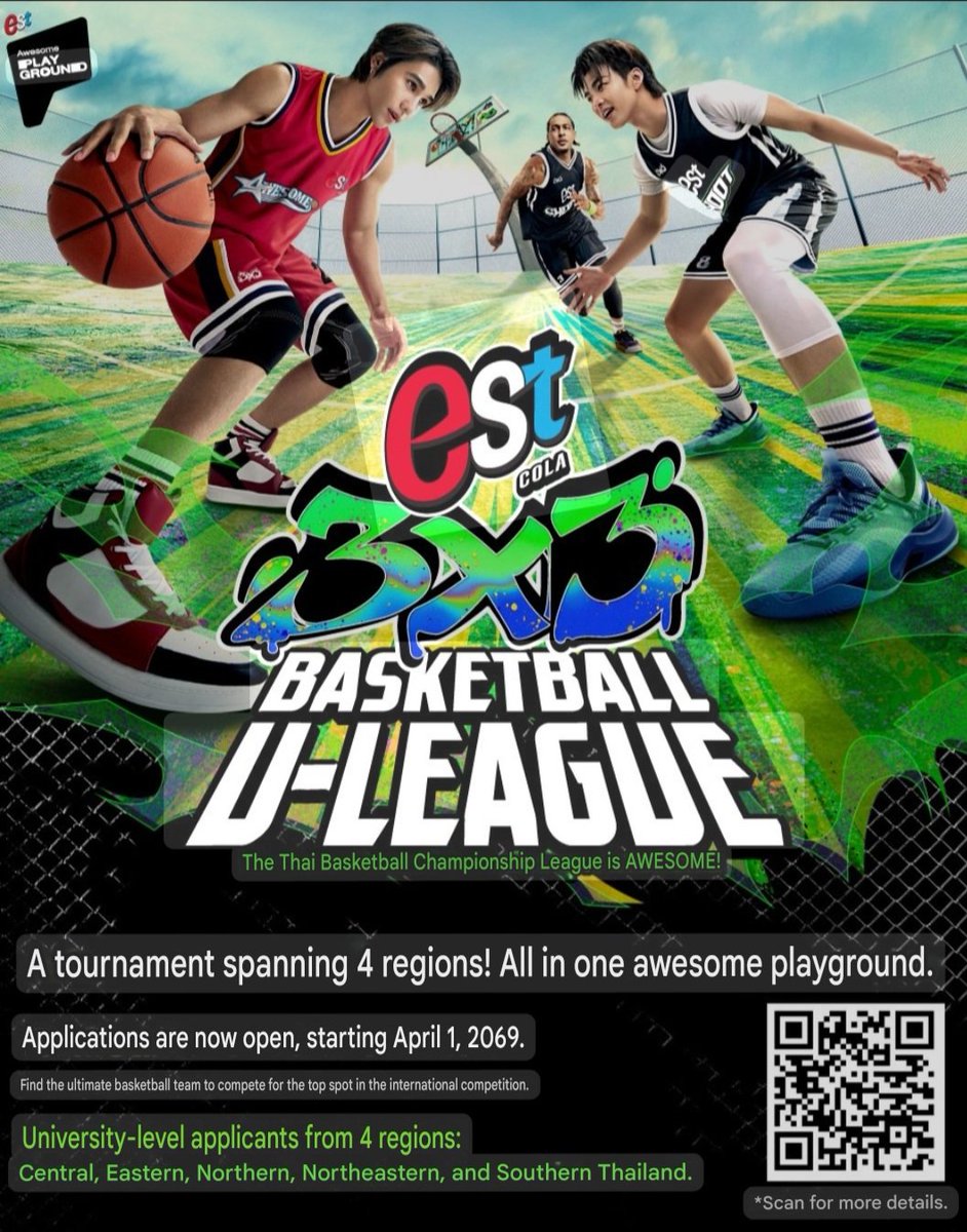 Yvielikescookie's tweet photo. The poster is fantastic!! A show not to be missed when the time comes. @nichameen8
#Meennicha8 
#estCola3x3BasketballULeague2026
 #estAWESOMEPlayground #estcola
#BSAT https://t.co/X3JhmGDILQ