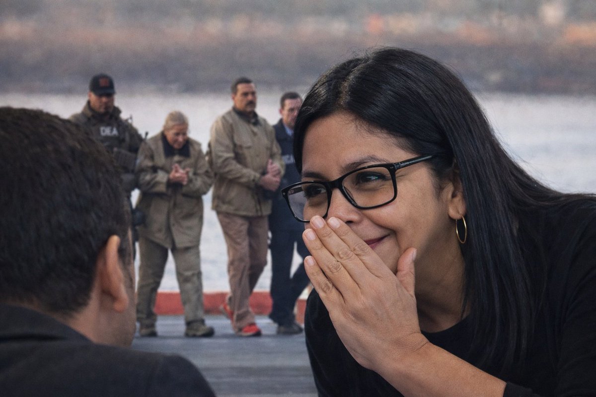 𝐋𝐚 𝐒𝐨𝐦𝐛𝐫𝐚 𝐝𝐞 𝐥𝐚 𝐓𝐫𝐚𝐢𝐜𝐢ó𝐧 𝐈𝐧𝐭𝐞𝐫𝐧𝐚
Delcy Rodríguez y el Arte de Sobrevivir Entregando a los Suyos
Por Elizabeth Sánchez Vegas

La historia conoce bien a quienes, desde las entrañas del poder, han tejido su salvación con hilos de confidencias. Ephialtes