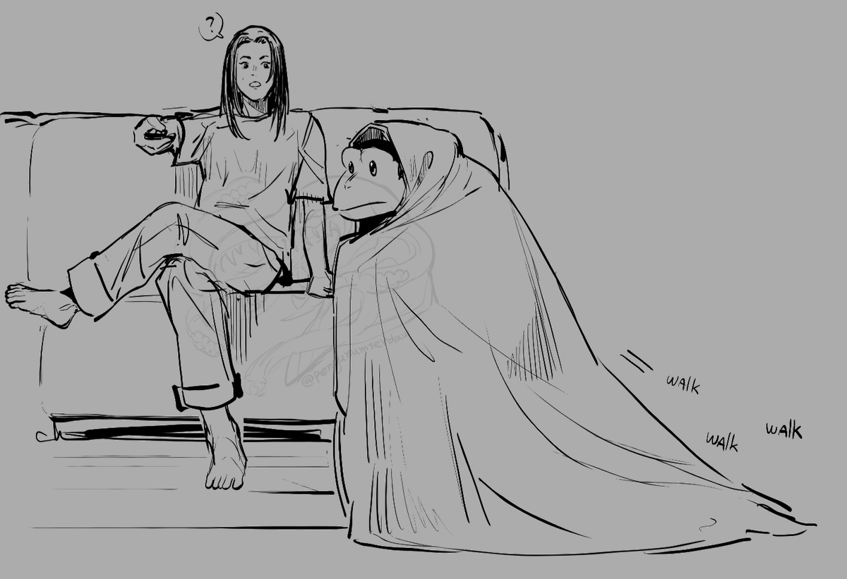 pengunumserdaw's tweet image. out of context Charile and Lucy with lines art of mine
 #DARWIN_INCIDENT #doodles