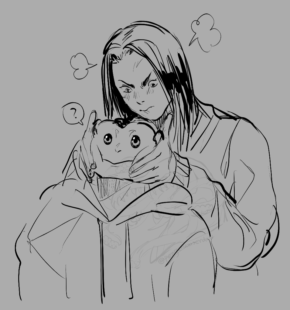 pengunumserdaw's tweet image. out of context Charile and Lucy with lines art of mine
 #DARWIN_INCIDENT #doodles