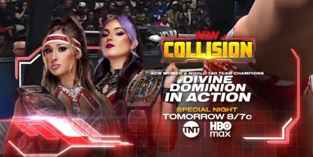 Announced for #AEWCollision tomorrow #AEWDynamite