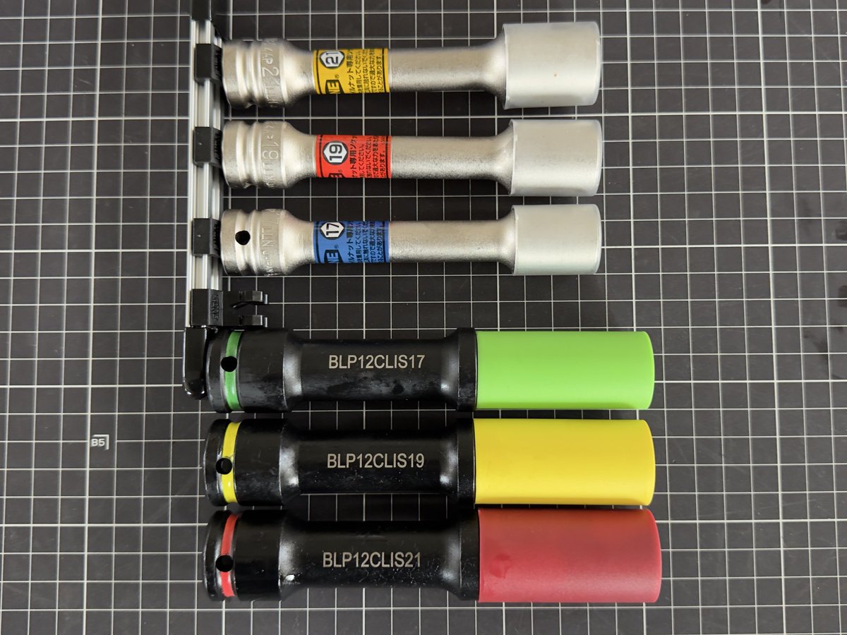 Kai_ZO6LS7's tweet image. #TONE
  #BluePoint
 
薄型インパクトソケットセット

TONE HAP403LLN

BluePointのこのモデルでも
かなり薄型なのだが・・・
更に薄いぞ🧐

アルミホイールでナットとの
クリアランスが狭い時に👍

多少の深リムでトルクレンチを
使う時にも良い長さかな👏