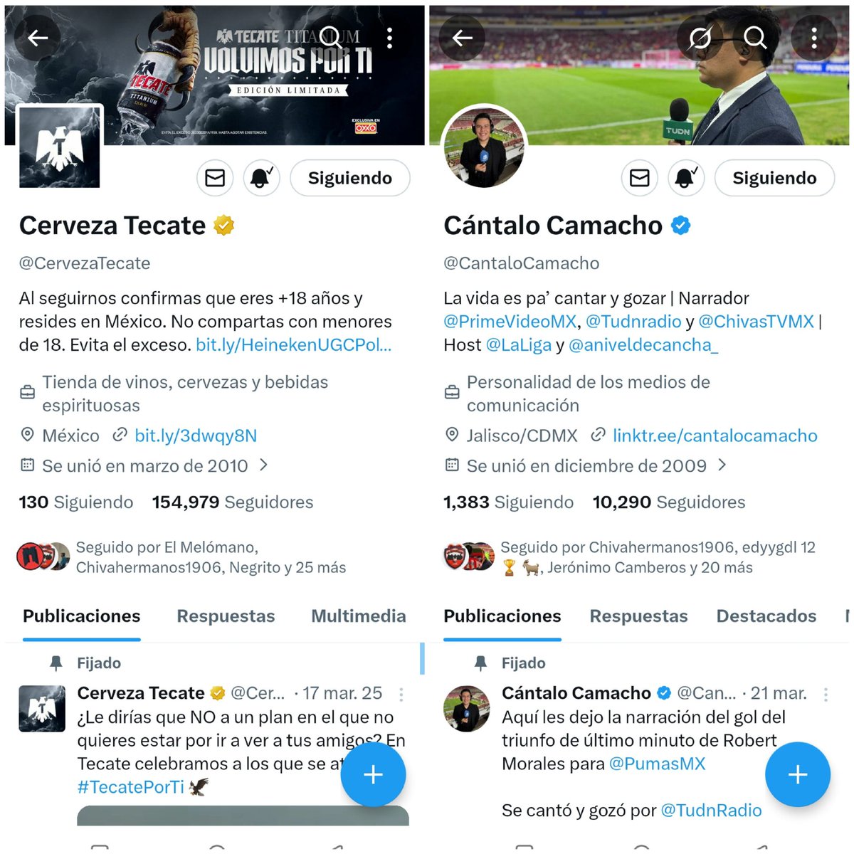 azzile25's tweet photo. @CantaloCamacho @Chivas @PumasMX @CervezaTecate #CantaloCamacho
Chivas 30 puntos ❤🤍💙
Pumas 23 puntos https://t.co/3NthGxzYKb