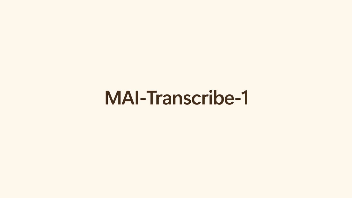 MAI‑Transcribe‑1 makes speech‑to‑text clearer, faster, and more reliable even in noisy audio. Ranked #1 on the industry-standard FLEURS word error rate benchmark. Now in public preview. Learn more: ht