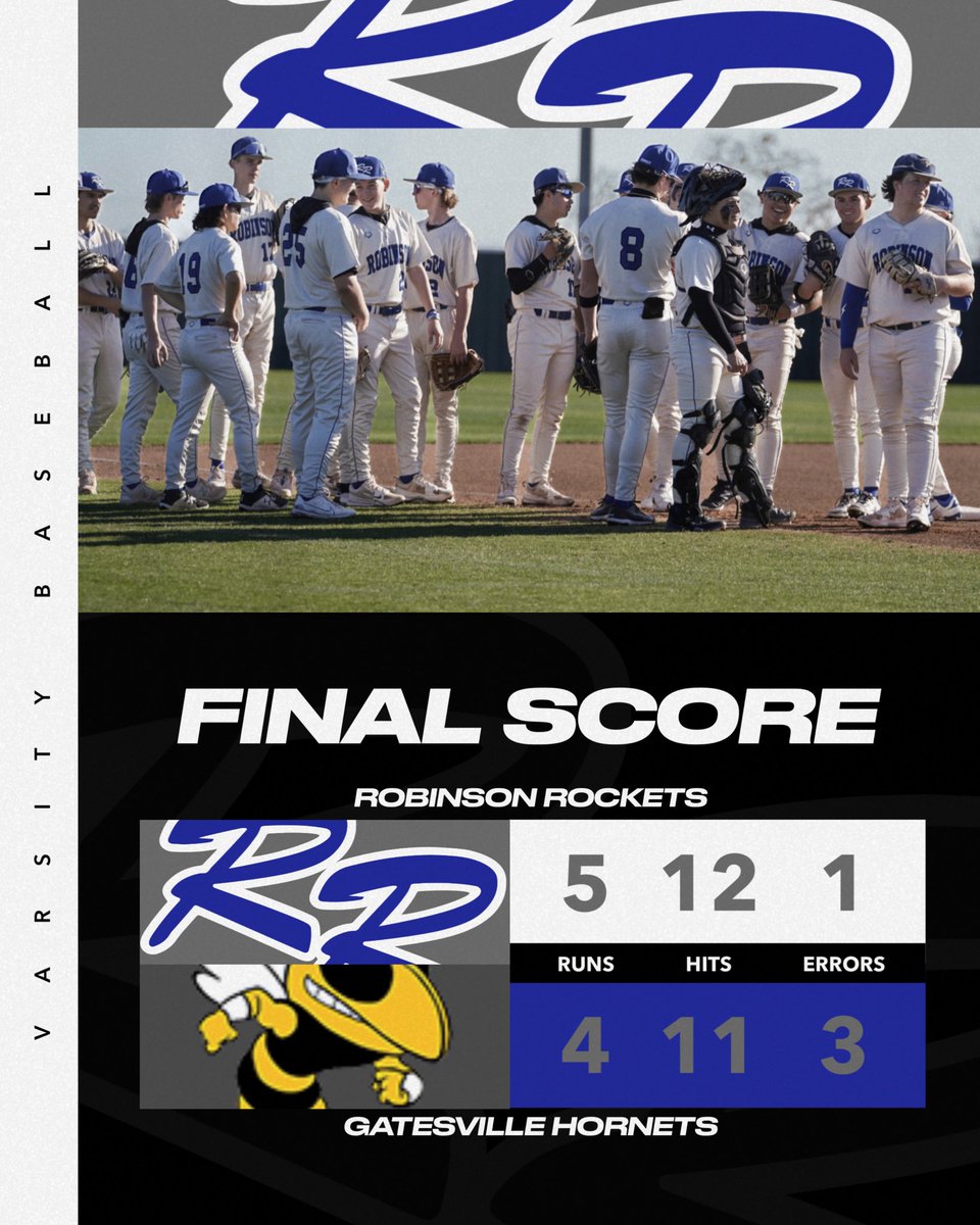 rocketbaseball's tweet photo. 🚀WALK-OFF WIN 🚀
Cayden Birks comes through in the clutch with an RBI single in the bottom of the 9th!!
Rockets stay HOT 🔥
2-0 this week | 4-0 in district

Brayden Terry  8 IP 5k 3 ER 
Ryder Chamblee (W) 1 IP 2 K
Cayden Birks 3-4 2RBI &amp; Walk off!!! https://t.co/yiF0BpW9Ar