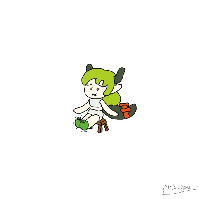 本日の30分集中描き(-15分) 足伸ばし