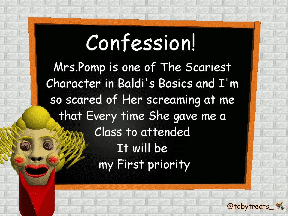 Baldi's Basics Confessions! tweet media