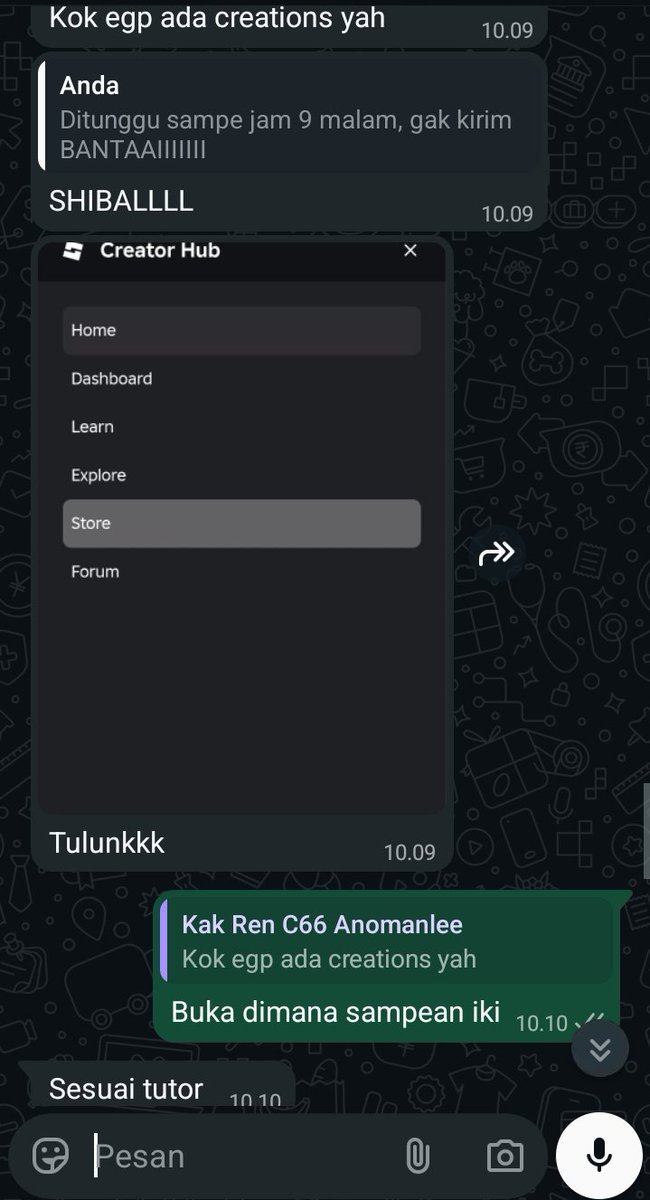 flo jual robux & gig | Fsr on WASSAP tweet media
