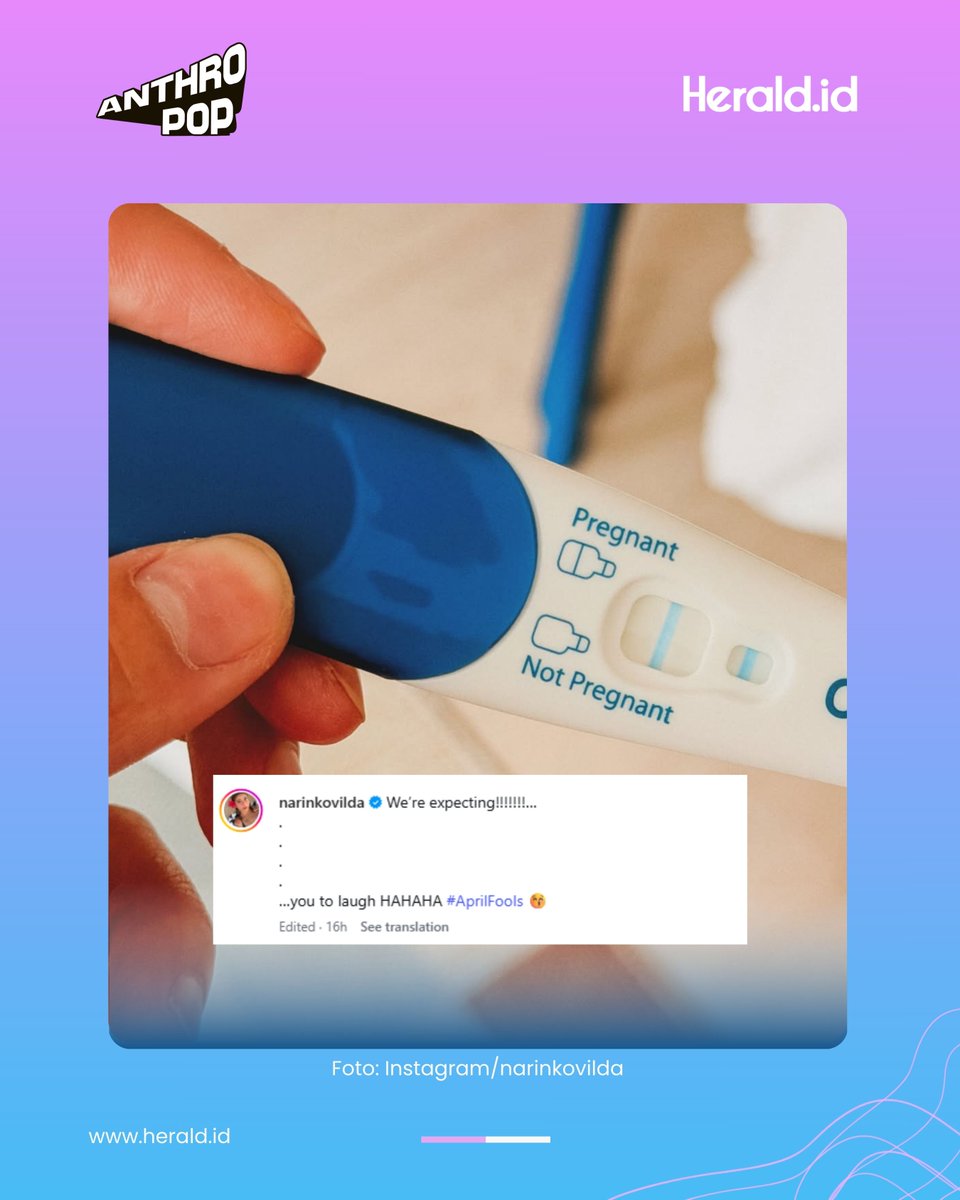heralddotID's tweet image. Sempat bikin heboh warganet dengan unggahan test-pack bergaris biru. Selebgram Awkarin dikira hamil dengan kekasih bulenya. 

Ternyata postingan tersebut hanyalah prank dalam rangka April fools day yang dirayakan tiap 1 April. 

#awkarin #aprilfoolsday #aprilmop #viral