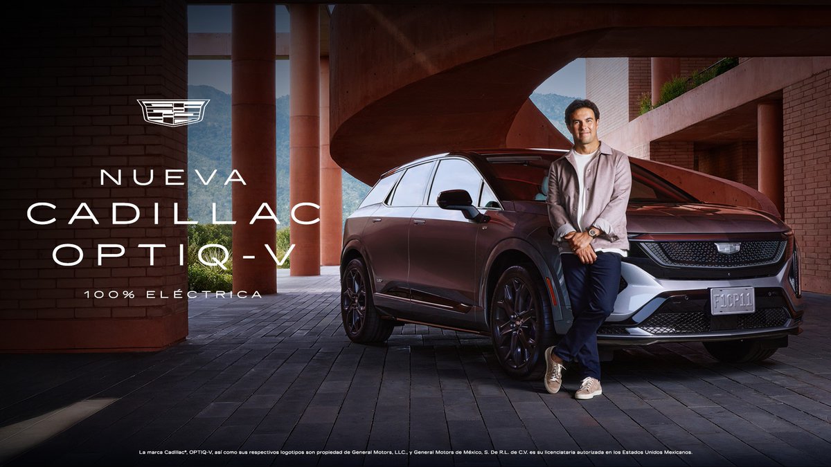 Cadillacmexico's tweet photo. Conoce la nueva Cadillac OPTIQ-V y siente el performance en cada curva. 100% eléctrica, con carácter V-Series: 519 HP y una aceleración de 0 a 100 km/h en 3.8 segundos.