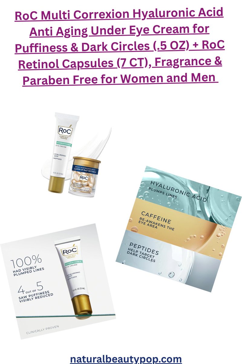 lookznatural's tweet image. For dry skin, under-eye creams with rich hydration, gentle ingredients, and barrier-repairing properties are ideal.
naturalbeautypop.com/under-eye-crea…
#undereye #eye #eyecream #sensitiveskin #skincare #HealthySkinCare #antiaging #aging #HealthyEats #BeautyCare #womensafety