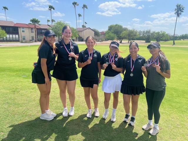 RHISD_Athletics's tweet photo. Rio Hondo Golf ⛳️ 

Boys 🏌️‍♂️
Back to Back District 32-3A Champions! 🏆 🏆 
Regional Qualifiers 

Medalists:
Sebastian Gonzalez 🥈 
Marcus Flores 7th
Ty Alaniz 8th

Girls 🏌️‍♀️
District 32-3A Runner-Up
Regional Qualifiers 

Medalists:
Jillianna Sauceda 🥉 
Cassandra Lozano 8th https://t.co/9nAP20wjcV