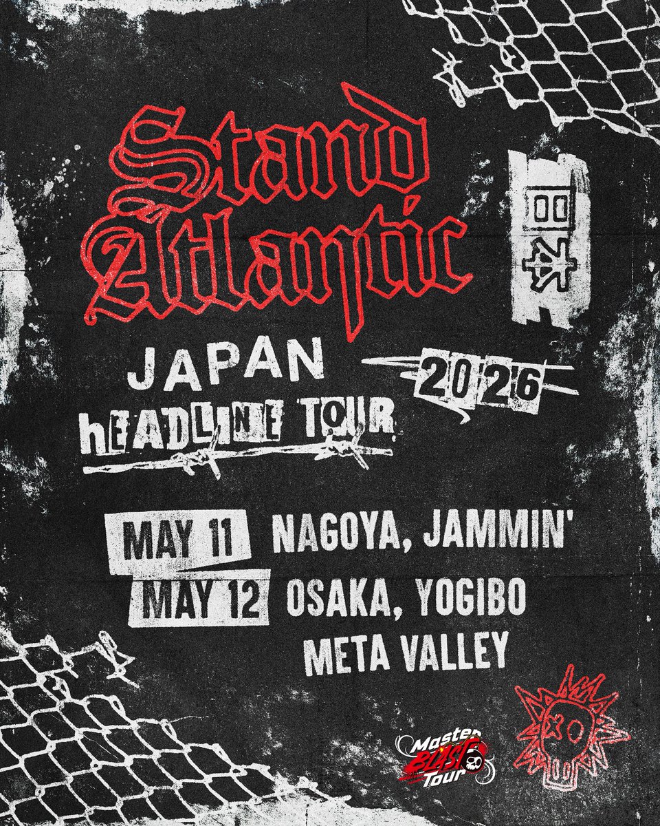 master_BLAST_jp's tweet photo. 【Stand Atlantic Japan Tour 2026】

オフィシャル先行受付中！※先着
受付は、4/5(日)23:59まで！

https://t.co/bJpYD4wQQn https://t.co/CSpMlAysir