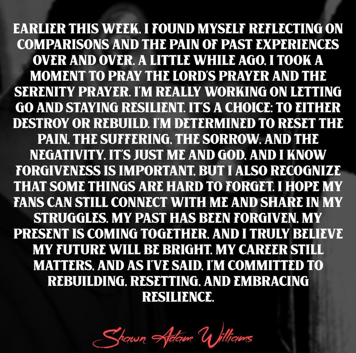 You don't know what I've been going through. You don't know my pain. You don't know my struggle. If you're reading this. Feel me.