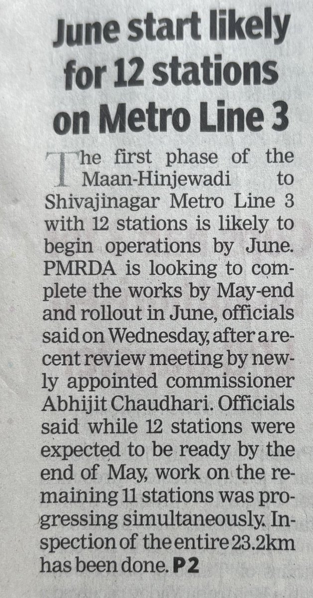 bonyuppal's tweet photo. #Pune #Metro #Line3 here we go again, but not much from early May to June is just one month extension. They better start before monsoon and repair the roads by then. Or Pune North area will be Chaotic. https://t.co/79zvlOmoFq
