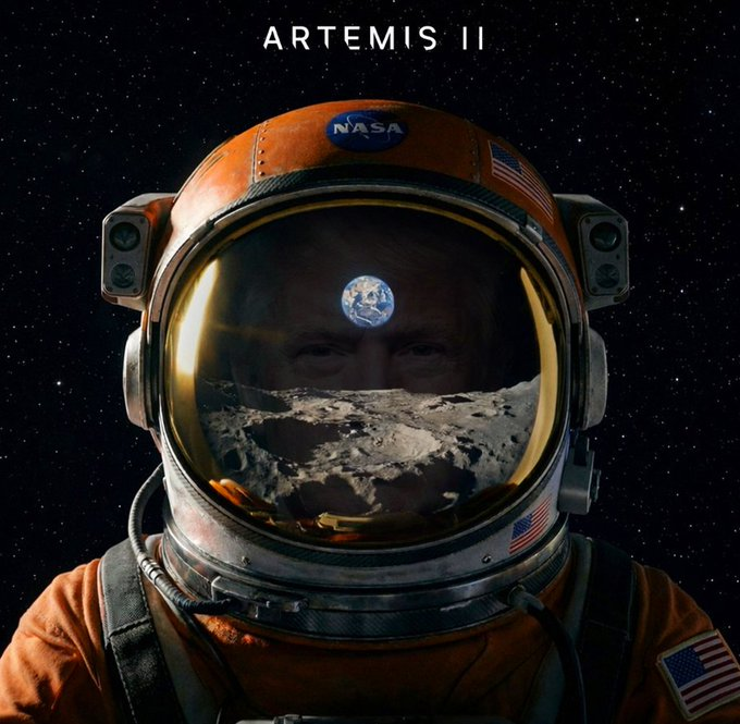 rocketomoon_x's tweet photo. This is a very extraordinary new history for mankind. 

$Artemis II is the first manned mission in NASA's Artemis program, which will be the first human flight around the Moon since Apollo 17 in 1972 (more than 50 years ago). https://t.co/vlDlunRoqk