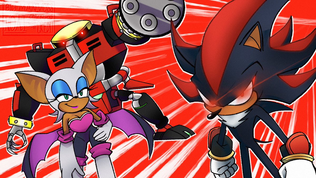 Big_Man_Voss's tweet photo. Redrew one of my favourite shots from #ShadowGenerations
Dark beginnings of team dark, really hope we get to see the three of them in a game again #art #shadowthehedgehog #shadowthehedgehogfanart https://t.co/vN2IUTnvWM