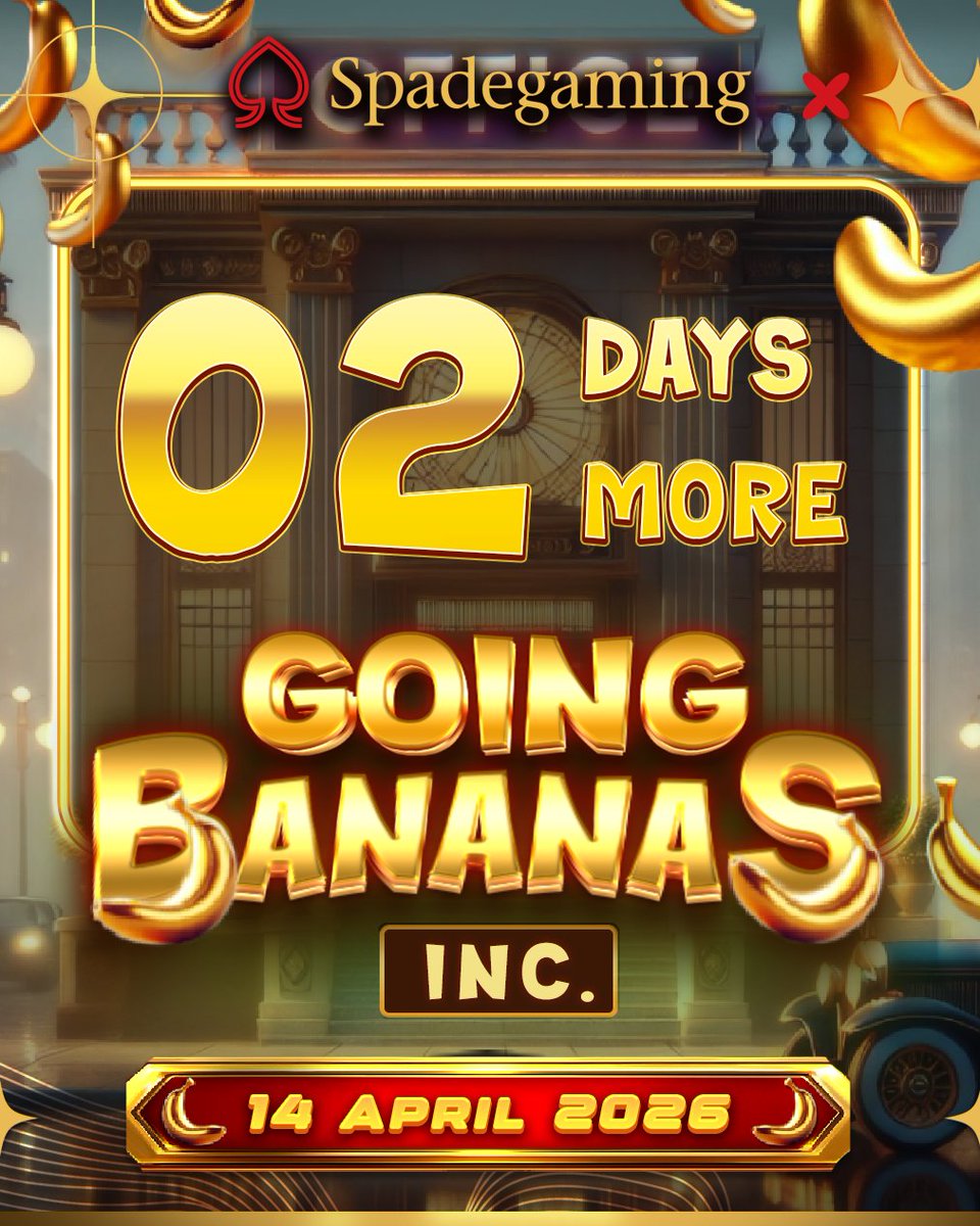 Spadegaming5's tweet image. Gold bananas spark madness, secrets run deep, and the intern might just save the
day…
Are you ready to go bananas?
Coming soon at sgslot.com
@followers @higlights

#slotgame #slotgamesonline #slotgames #games #playnow #onlinecasino #onlinegaming #spadegaming