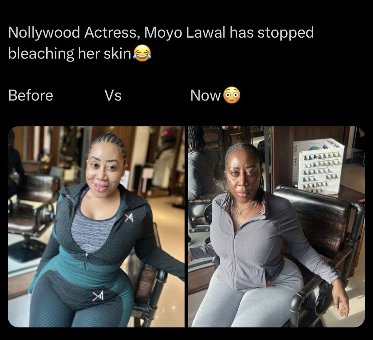 Realgossiper0's tweet photo. Why moyo lawal is trending she has finally embraced her real colour 

Moyo Lawal Omah Lay Judiciary Maiduguri Revolution Mr President https://t.co/SmbQiwyJUL