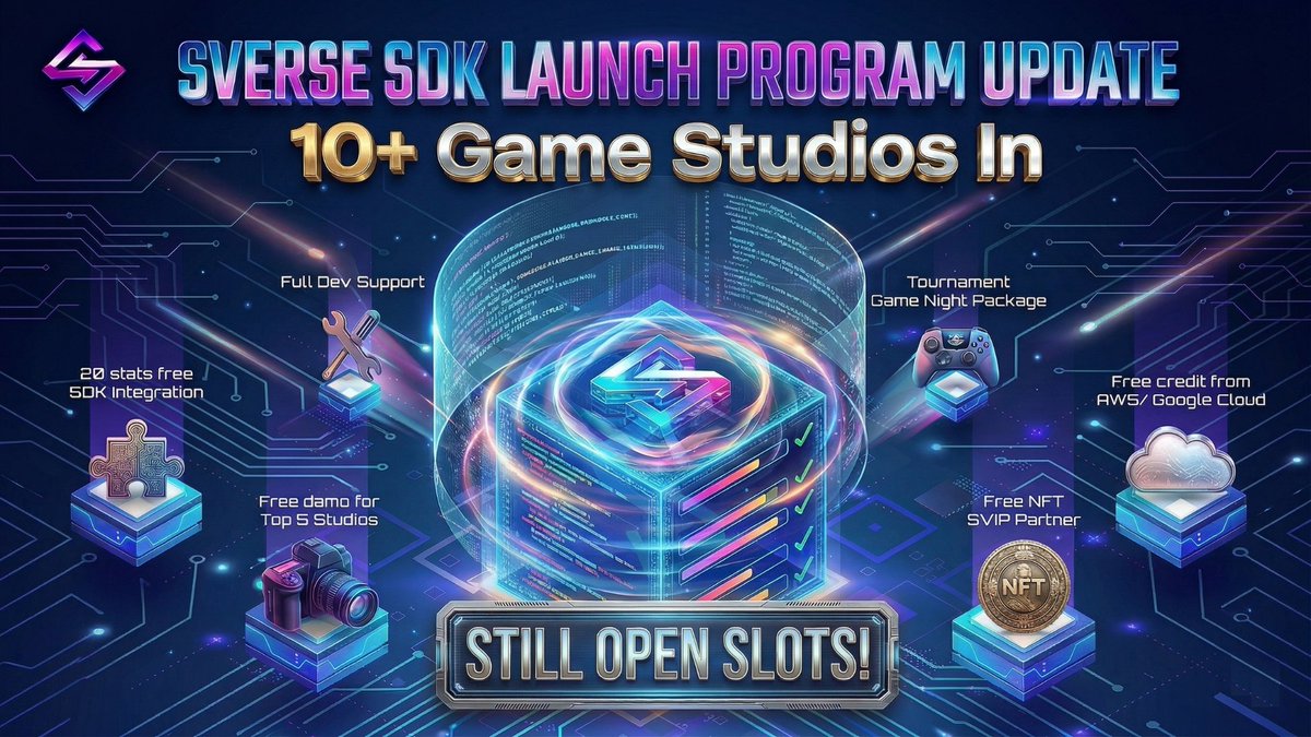 SVerse_Global's tweet photo. 🔥 SVERSE SDK LAUNCH PROGRAM UPDATE: 10+ Game Studios In — Still Open Slots!

We’ve received 10+ inbound offers from high-quality game studios to build with the SVerse Developer SDK (including the One-Human Studio track). 🚀

We’re now opening a limited number of slots for the next onboarding batch — early teams will get closer technical support and faster integration guidance.

If your studio is exploring Web3-ready identity, assets, and marketplace flows without heavy infra overhead, this is the right time to join.

🟣 APPLY NOW — STUDIO REGISTRATION FORM:
https://t.co/lA4c62O7zQ

Contact (Telegram): @AstridDAG | @Keng3883

#SVerse #SVerseSDK #BuildOnSVerse #Web3Gaming #GameStudio #GameDev #SDK #CreatorEconomy #GameFi