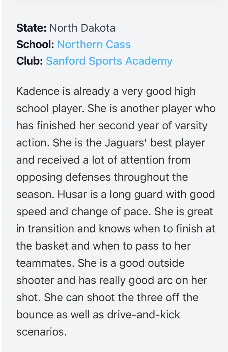 Kadence Husar tweet media