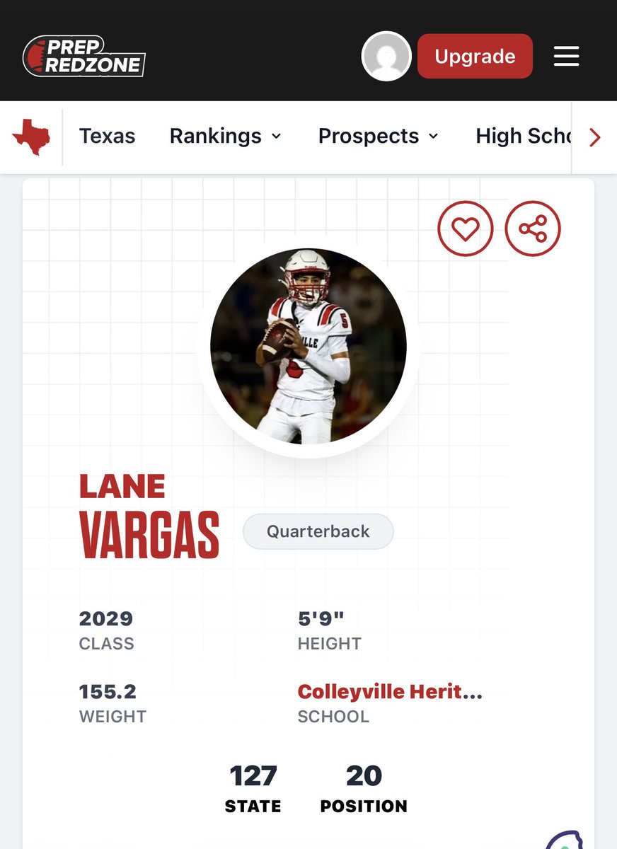 Lane Vargas 2029 QB tweet media