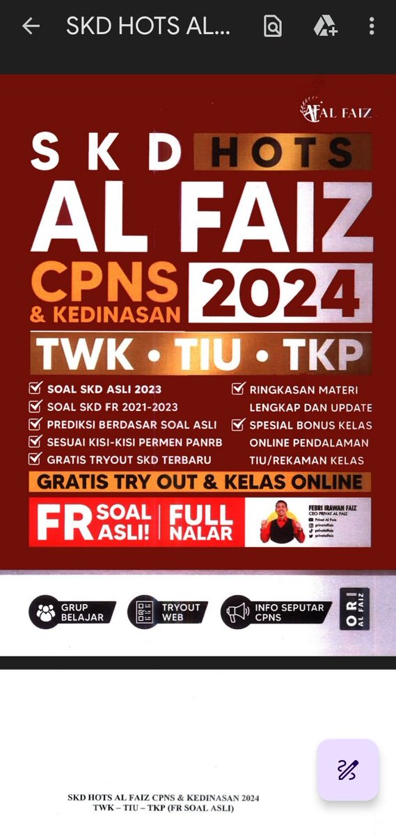 Jokitugassrn's tweet photo. Halo semuaa pejuang CPNS, aku jual pdf CPNS 2023/2024 5k aja yaa, kalo minat wa di bio😊
#zonauangㅤ #zonajajan #cpns #ebook https://t.co/6LlOQQ8Cjz