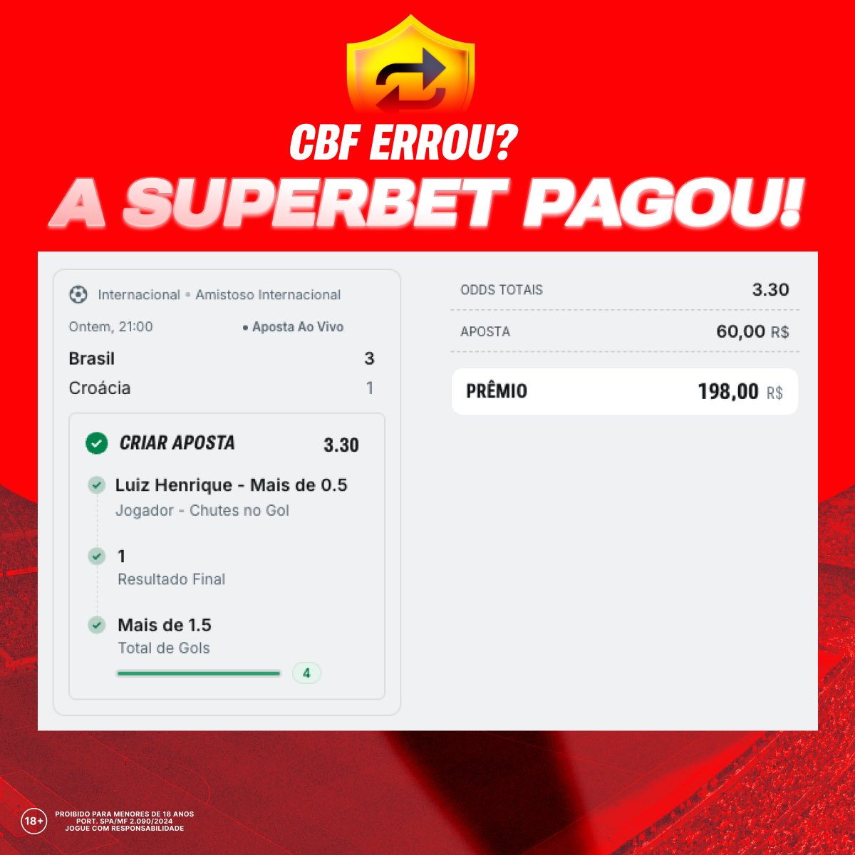 caioAPmoreira's tweet photo. @bet365BR https://t.co/aHvoXZFun1