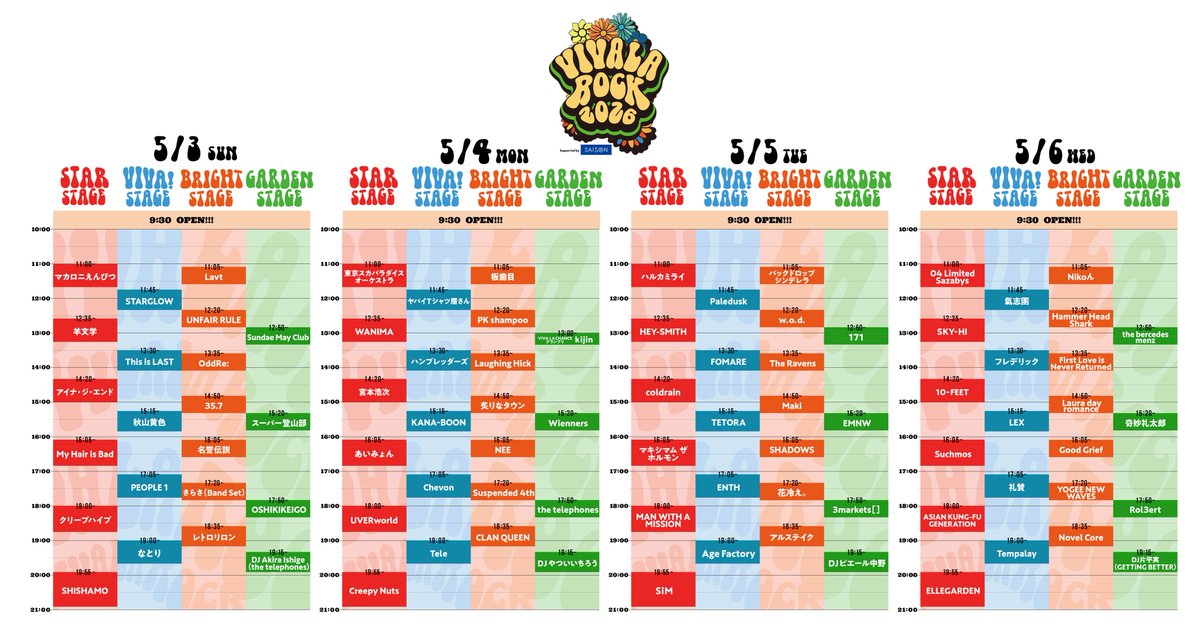 VIVA LA ROCK (#ビバラ) tweet media